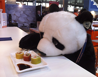 Seafood Expo Global 2014 Brussels Pandas like sushi